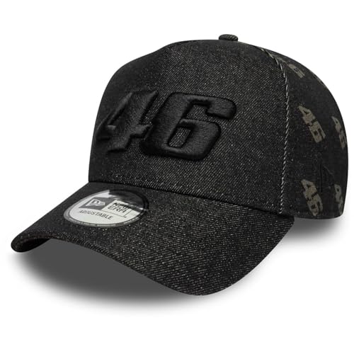 New Era Laser Etch Denim EF Trucker VR46 XBK - Gorras para hombre, color negro, OSFM
