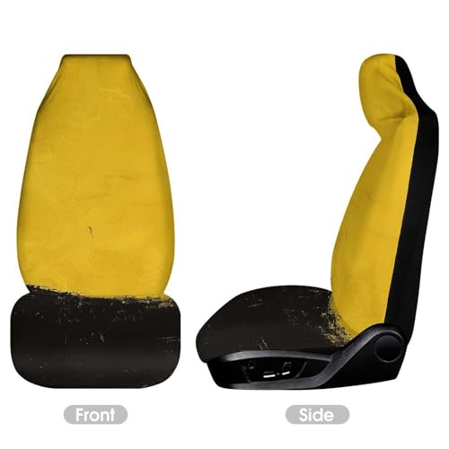 Housses de siège de voiture chat jaune universelles pour auto et SUV - 3