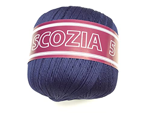  COTONE EGITTO N. 5 100 GRAMMI BLU OFFERTA FILO DI SCOZIA