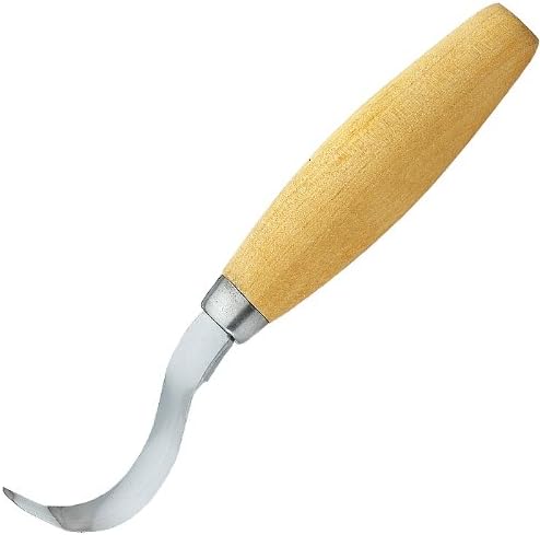 Morakniv Wood Carving 163 Hook Knife with Carbon Steel Blade, 0.9-Inch Internal Radius