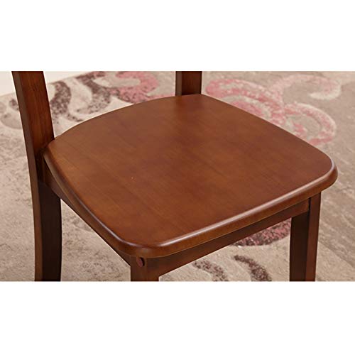 Teerwere Dining Chair Household Simple Backrest Full Oak Chair For Living Room And Dining Room Pu Cushion Dining Chair (Color : Begonia, Size : 40X37.5X90Cm) #TOP2