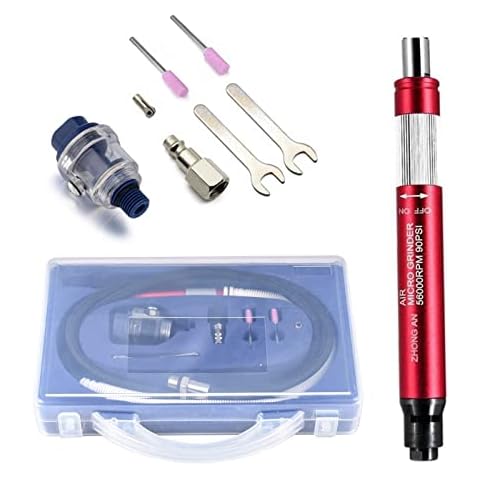 Amoladora de Aire ZHONG AN Mini Die Grinder Lápiz, Rojo Cover