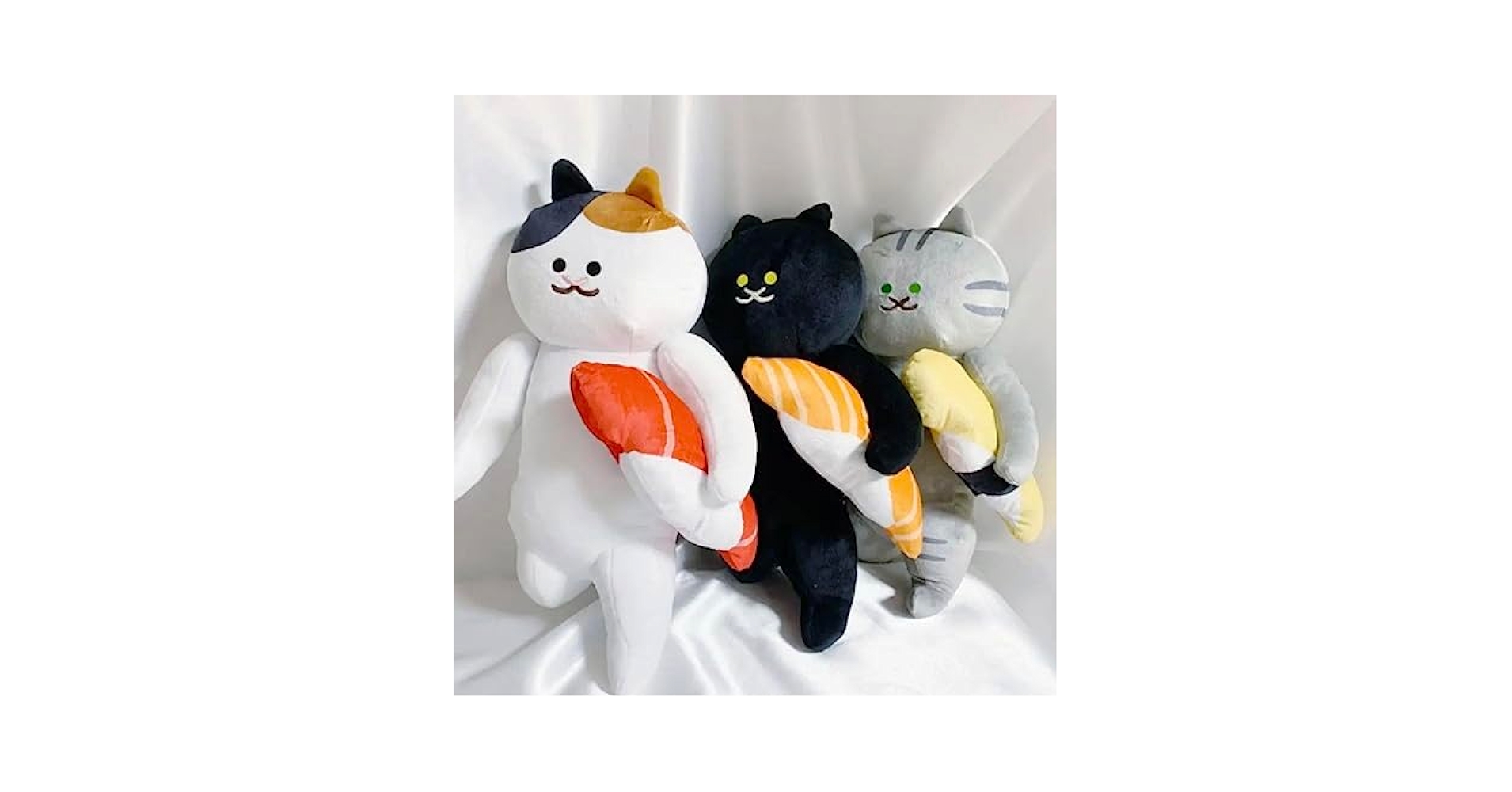運ぶねこ　SUIMIN お寿司　ぬいぐるみ　マスコット　全4種セット Amazon.co.jp: SUIMIN 運ぶねこ お寿司 BIG ぬいぐるみ 3種