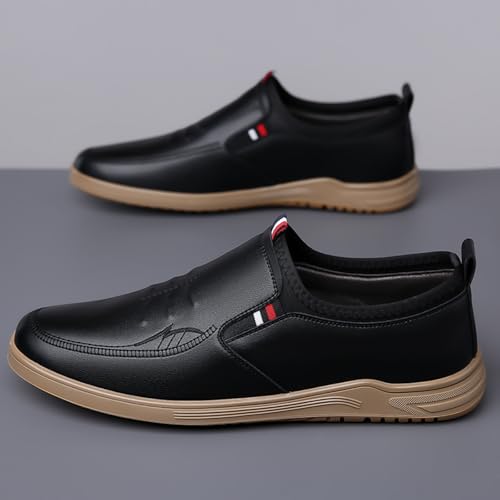 Men's Premium Leather Soft Loafers - Slip - on, Casual Fashion & Business Office Formal, Ideal for Driving & Daily Use2
