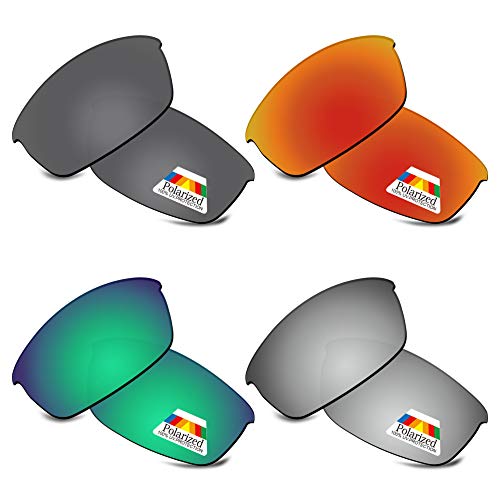 Image of Bwake Replacement Lenses for Oakley Flak Jacket Sunglasses POLARIZED - 100% Perfectly Fit | Easy to Install | Anti Scratch