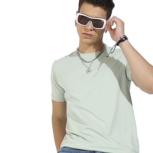 Image of CAHOOT Men's Basic Regular Fit T-Shirt for Casual Wear | Crewneck | Short Sleeve | Pull On Closure | Cotton T-Shirt Crafted with Comfort Fit for Everyday Wear