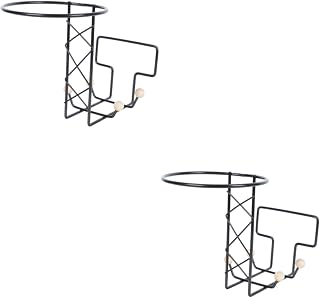 INOOMP 2 peças de suporte de capacete de motocicleta suporte de cabide pendurado na parede capacetes para moterbike de parede suportes de suporte de capacete de montagem na parede suporte de capacete de ferro forjado prateleiras de capacete de motocicleta