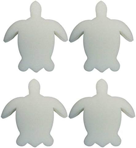 4 Pack - Turtle Oil Absorbing Sponge – for Swimming Pools Hot Tubs & Spas – Absorbs Oil Slime Grime and Scum