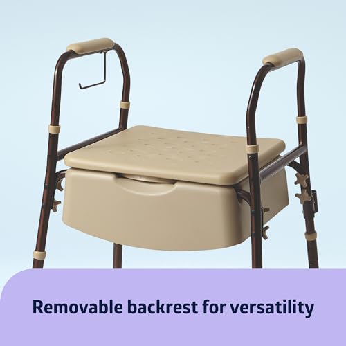 Medline MDS89664ELMB Elements Bedside Commode thumb #5