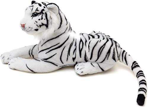Image of Tickles Tiger Soft Stuffed Plush Animal Toy for Kids Boys & Girls Birthday Gifts (Color: White Size: 48 cm)