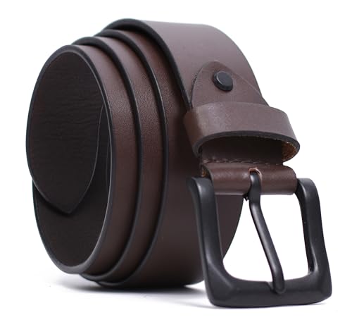 Image of WildHorn Leather Belt for Men | Casual Leather Belt For Men | Free Size | Adjustable I 48 inches length | Waist upto 44 inches.
