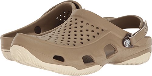 Image of Crocs Men's Swiftwater Deck Clog M Mule, Khaki /Stucco, 8 M US