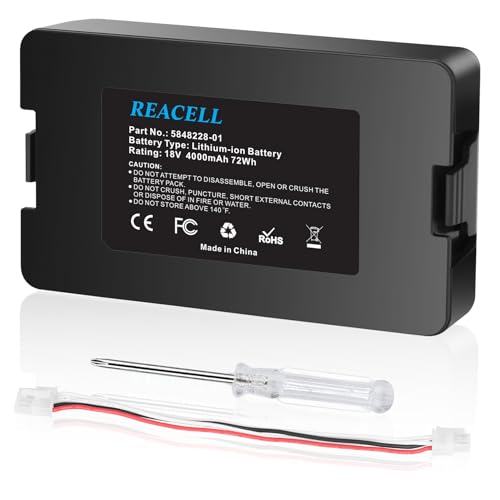 REACELL 18V 4000mAh Akku Kompatibel für Husqvarna Automower 115H/305/310/315/315X (2020), Ersatzakku für Gardena Sileno City/Life, für Gardena sileno minimo 250 Mähroboter