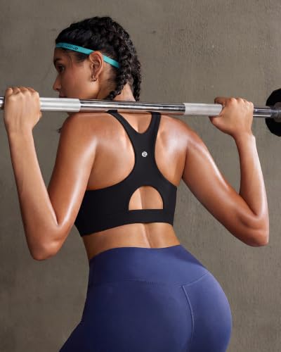 Image of RUNNING GIRL Sports Bras for Women High Support,Racerback High Impact Sports Bra Moulded Cup Workout Bra Push up