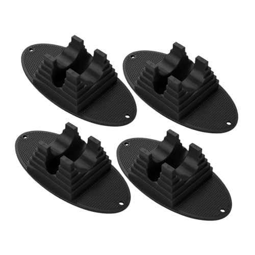 HOUDERCO 4個 スクーターホイールパッド ブラック 多用途スタンド プロキックスクーター対応 安定保護 自転車用収納ベース