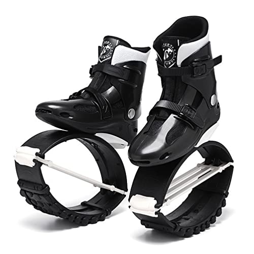 Stivali Rimbalzanti Scarpe da Salto del Canguro, Adolescenti Adulti Unisex Antiscivolo Scarpe Antiscivolo Anti-gravità Fitness Stivali da Corsa (Color : Black, Size : 42-44)