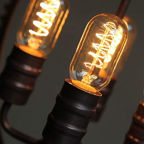 Lustre industriel E27 chic pour éclairage d'hôtel et salon américain moderne