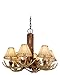 Vaxcel CH33006NS Lodge 6 Light Chandelier, 22" x 22" x 18", Noachian Stone Finish