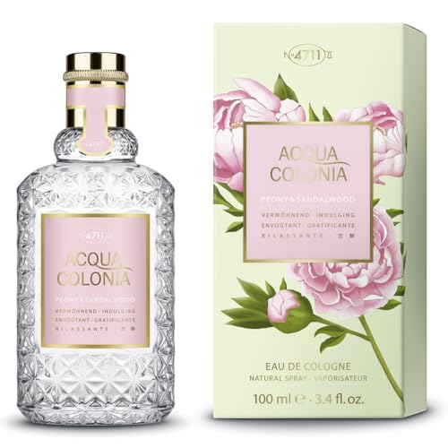4711 Acqua Colonia® Peony & Sandalwood | Eau de Cologne - verwöhnend - Wellness für die Sinne | 100ml Natural Spray