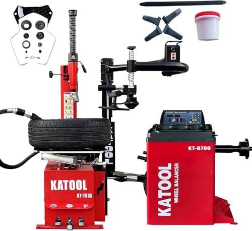 Image of KATOOL 2.0HP Tire Changer Machine Combo Bead Blaster with Assist Arm Tire Machine Wheel Balancer Machine Tire Changer Wheel Changers Machine