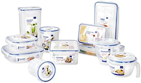 Lock & Lock Round Pickle Container, Clear, 11.9 x 11.9 x 13.2 cm
