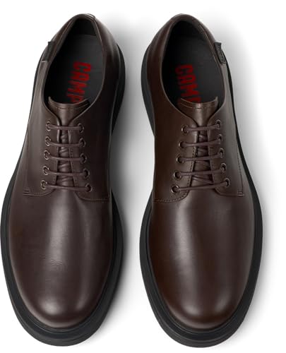 Camper Para Hombre. K100998-002 Zapatos De Piel Norman MarróN (43), Plano, Cordones, Casual - 4