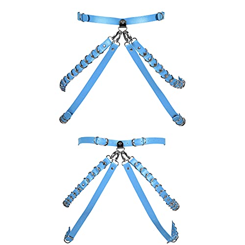 Leather strap Waist belt Body harness for women Dance Rock Photography Gothic Punk Festival rave Halloween2