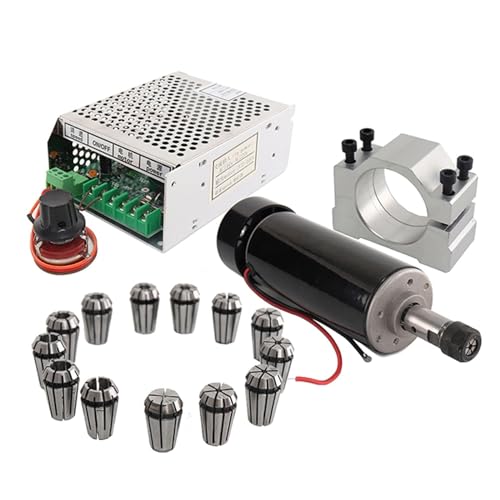 Broche CNC 500W de haute précision, mandrin ER11 et corps 52mm