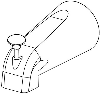 Pfister 920-133 Replacement Diverter Tub Spout for the Pfister R89 Series, Brushed Nickel