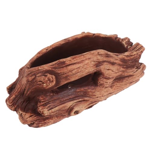 Pot de fleurs en ciment aspect souche pour une déco zen