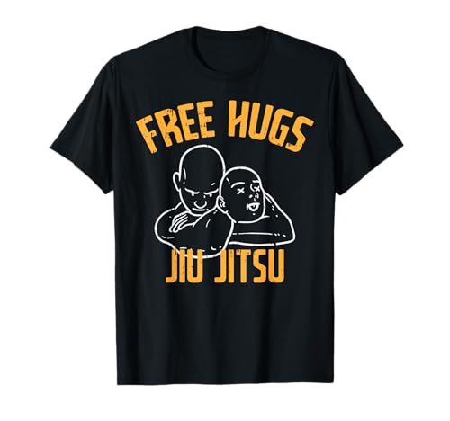 Free Hug Jiu Jitsu Choke Funny BJJ Sports Martial Arts Gift T-Shirt
