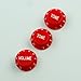 set of 3 Stratocaster style Tone & Volume Guitar Control knobs,Bright Red