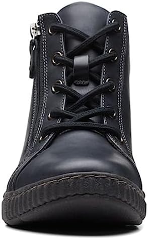 Clarks Women's Caroline Park Ankle Boot, Black Leather, 6 | Image 2