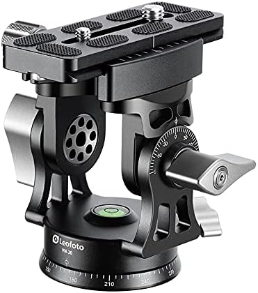 Desmond DMH-2 Tripod Tilt Head With 50mm Arca-Swiss Compatible Clamp – Includes QR Plate, Oversized Knob, Max Load 22 Lbs
