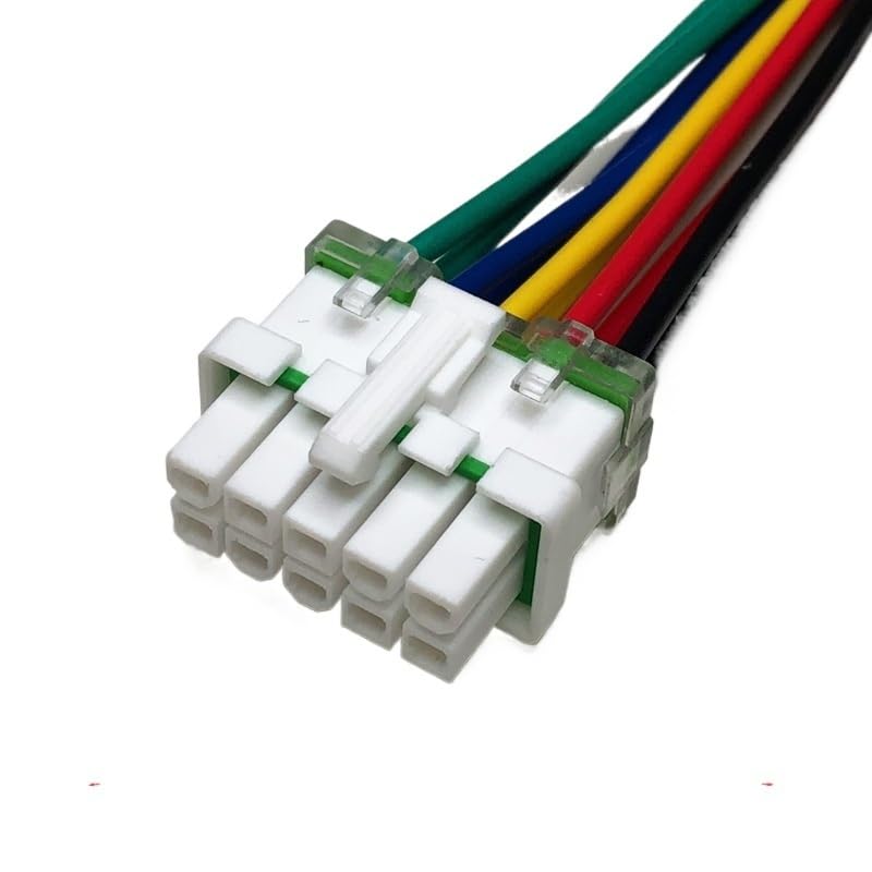 5557-4.2mm Electric Vehicle Controller Plug 2p3p4p6p8p10p12p14p16p Wiring Harness Water Proof Connector Wire Length 30cm(10p Female,1sets)