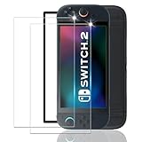 Nutmeg【ガイド枠付き 2枚セット】Switch2 ガラスフィルム【日本旭硝子素材製】Switch 2 保護フィルム 強化ガラス 硬度9H 高透過率 高光沢 気泡なし 貼り付け簡単 撥油性 耐衝撃 高感度タッチ 飛散防止 指紋防止
