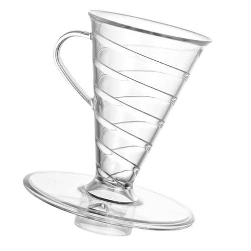 Spirals - Filtro de café de pared para verter sobre la preparación, diseño en forma de V para entusiastas del filtro de café de grado alimenticio