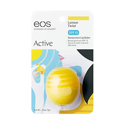 Eos Lip Balm Lemon Twist & Fresh Grapefruit Combo, Lip Balm with SPF