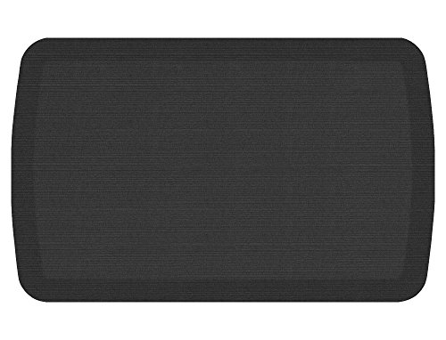 GelPro Basics Anti Fatigue Mats: Kitchen Mat or Anti-Fatigue Standup Desk Pad - Large 20x32 Inch Size - Grasscloth (Grasscloth Charcoal)