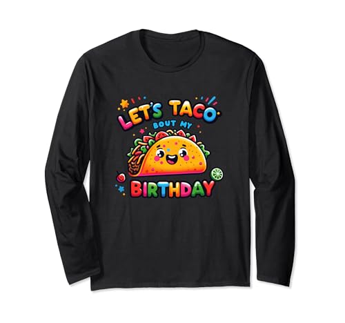 Festa messicana Let's Taco per il mio compleanno Cinco de Mayo Maglia a Manica