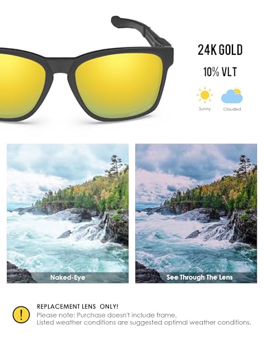 Image of BLAZERBUCK Anti-salt Polarized Replacement Lenses for Oakley Catalyst OO9272 Sunglass