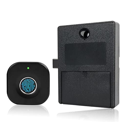 Serrure D'empreinte Digitale, Serrure de Cadenas d'empreintes Tiroir, Biométrique Serrure de Casier électrique Loquets Verrous pour gymnase, casier d'école USB Rechargeable