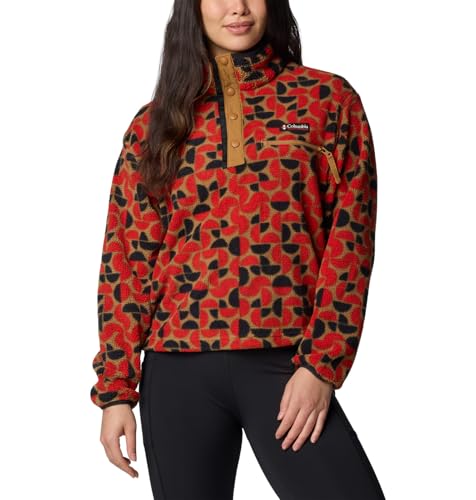 Amazon.com: Columbia Women's Helvetia II Printed Cropped Half Snap