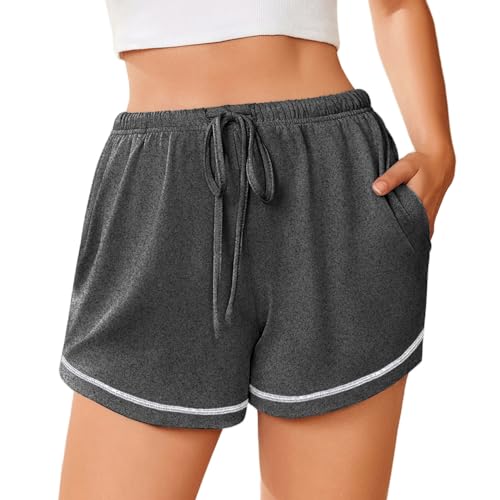 Image of Ekouaer Pajama Shorts for Women 2026 Soft Sleep Shorts Casual Lounge Shorts Comfy Pj Bottoms with Pockets