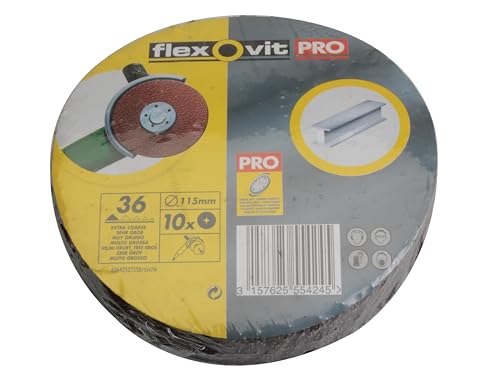 Aluminium Oxide Fibre Disc 115mm Extra Coarse 36G (Pack 10)