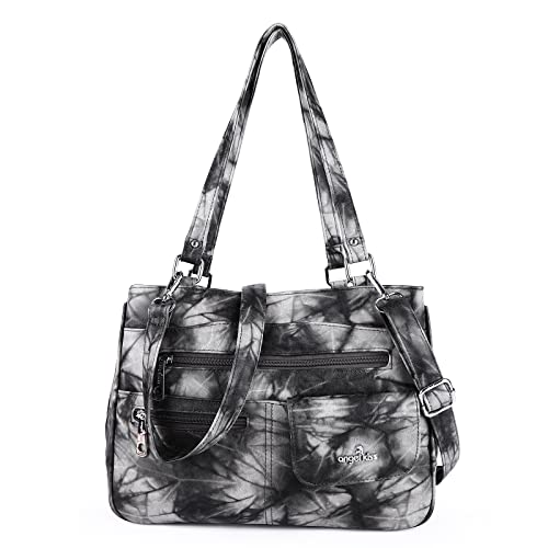 angel kiss Sac à main pour femme Cuir Grand Capacité Sac à bandoulière en cuir PU Poignée supérieure Cartable Sac fourre-tout de bureau Shopping Voyage Elégant Sac d'épaule Cover