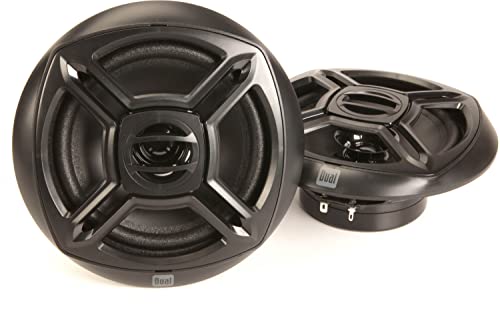 Image of Dual MCP1237BTB Marine AM /FM /CD Receiver with Built-in Bluetooth + (2) 6.5″ Speakers + Antenna | USB Playback with Charging