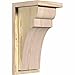 Ekena Millwork COR08X08X16YOR01RDF 8"W x 8"D x 16"H Yorktown Rough Sawn Corbel w/Backplate, Douglas Fir