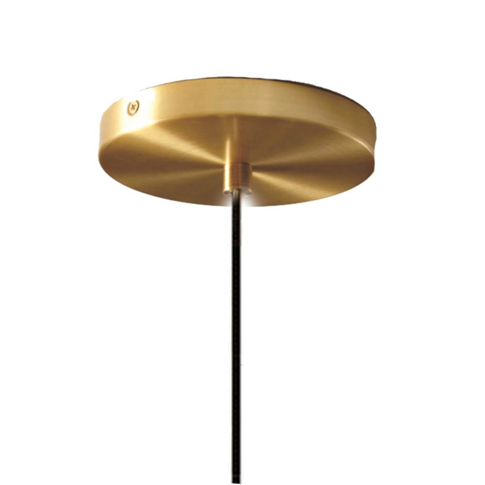 Lámpara de Cristal Colgante de Cristal LED esférica clásica esférica Lámpara de Vidrio con una luz única Creativa, Base de luz de Techo E27 Soporte de luz Dorado (20CM)