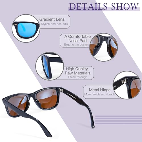 Image of SIPHEW Polarized Sunglasses for Women & Men - UV400 Mirrored Eyewear | Designer Unisex Fashion Sun Glasses w /Medium Fit,Suitable for Any Face Shape,Beach,Everyday Wear